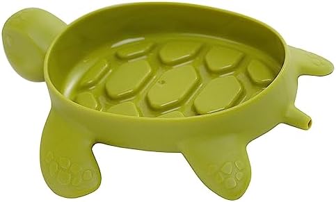 JUOPZKENN Cute Cartoon Soap Dish with Drainage and Non-Slip Design Green