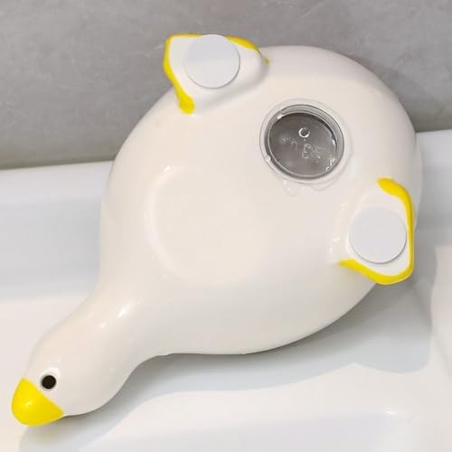 Plastic Self Draining Soap Dish Holder with Cute Duck Design