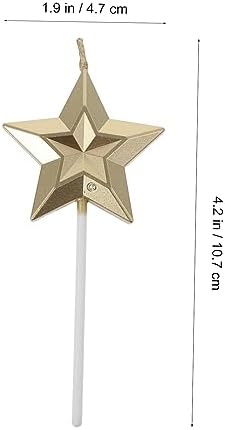 8 Pcs Mixed Color 3D Star Birthday Candles