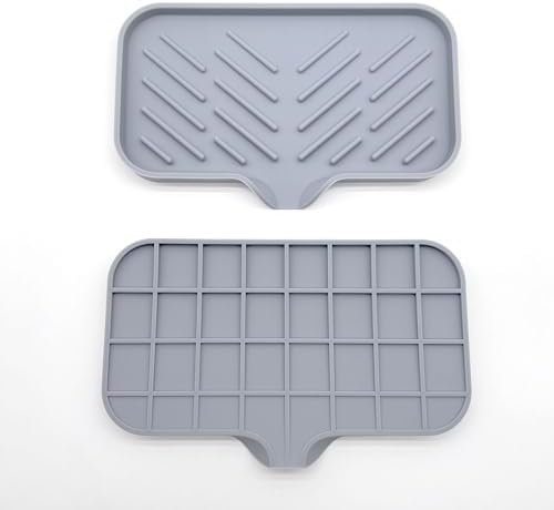 Lamphle Drain Mat Silicone Anti-Skid Sink Organizer
