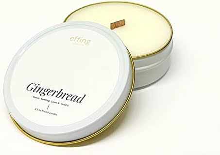 Effing Candle Co Travel Candle 35 oz Gingerbread 1