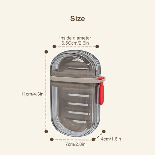 Seivble Travel Soap Holder with Leak Proof Lid 1