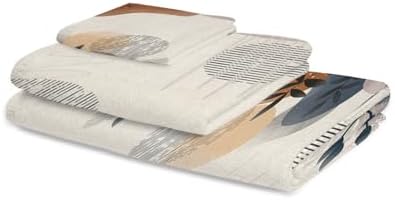 Smile Sunflower 3 Pcs Linen Bath Towel Set