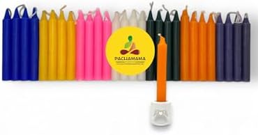 28 Day Chime Candle Set with Ceramic Holder
