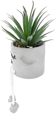 Cute Expression Artificial Succulent Decor Potted Plant