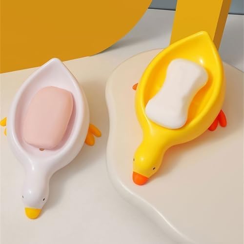 Duck Shape Soap Tray with Self Draining Design