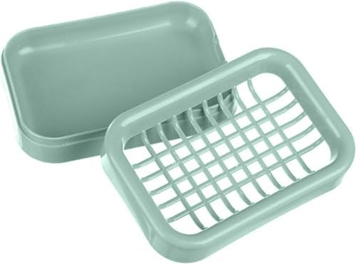 Galepromot Green Bathroom Soap Dish Double Layer