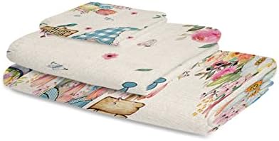 Chees D Zone 3 Piece Microfiber Bath Towel Set