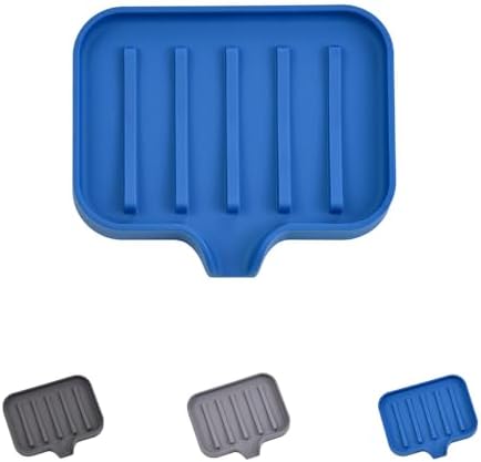CrazyHome Silicone Self Draining Soap Dish 1 PCS