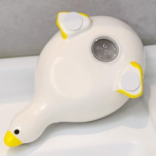 Cute Duck Shape Plastic Soap Dish Holder with Self Draining Design