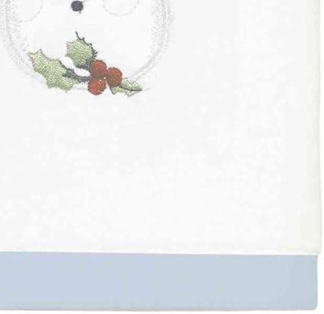 Avanti Linens - Set of 4 Fingertip Towels with Embroidered Snowman Design