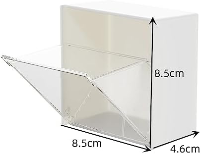 Bathroom Cotton Ball Holder with Transparent Window