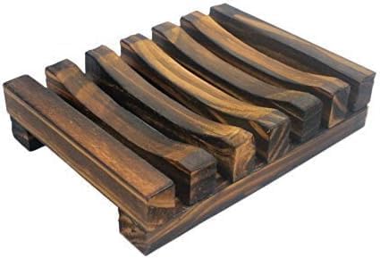 1 PC Handmade Natural Wood Soap Dish Holder