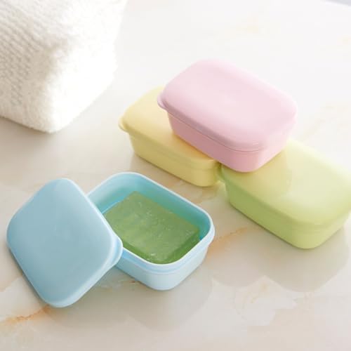 PRETYZOOM Leakproof Pp Soap Dish for Bathroom and Travel