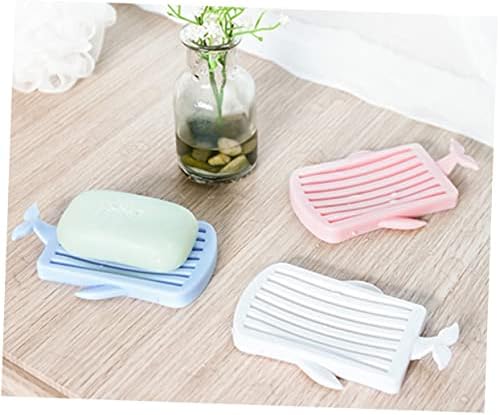 Ciieeo Whale Shape Soap Tray with Double Drainage