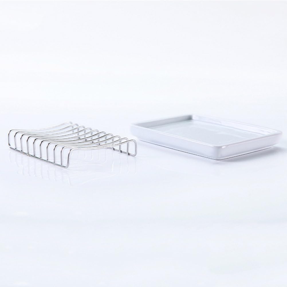 PRETYZOOM 2pcs Stainless Steel Soap Holder