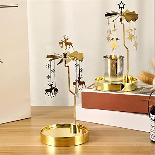 Yalych Rotating Candle Holder with Deer Design