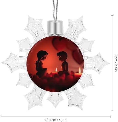 Cute Snowflake Christmas Pendant Hanging Ornament with Ropes