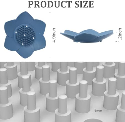 Ouligay 2 Pcs Silicone Soap Holder with Drainage