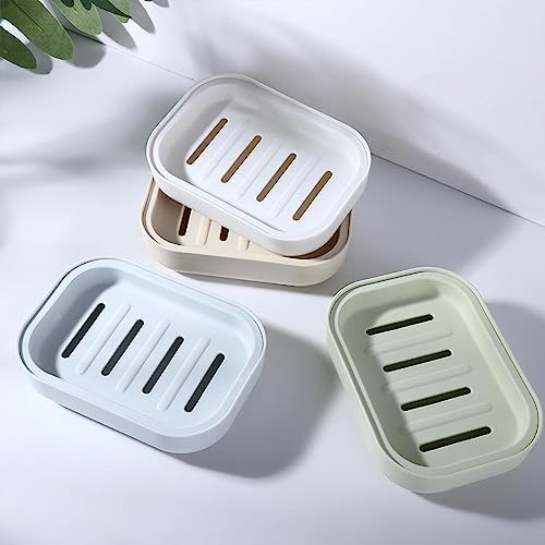 Portable Plastic Soap Dish for Travel and Home Use