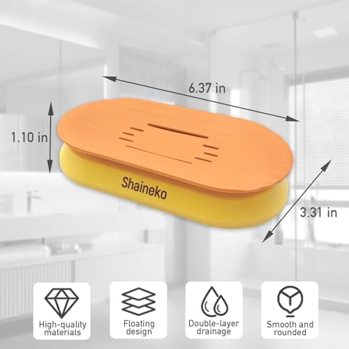 Stylish Floating Soap Holder with Double Drainage 1