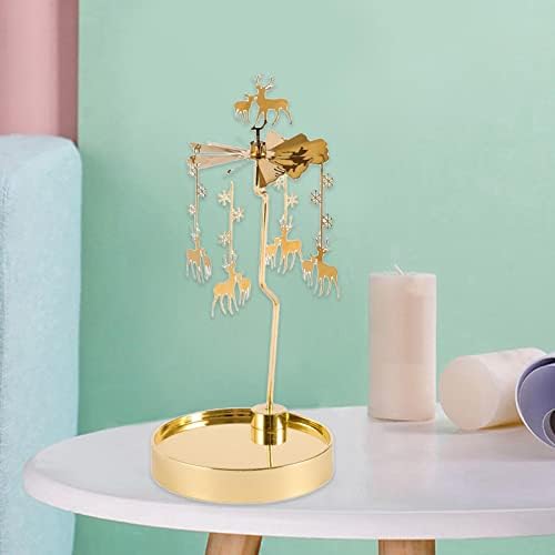 Yalych Rotating Candle Holder with Deer Design