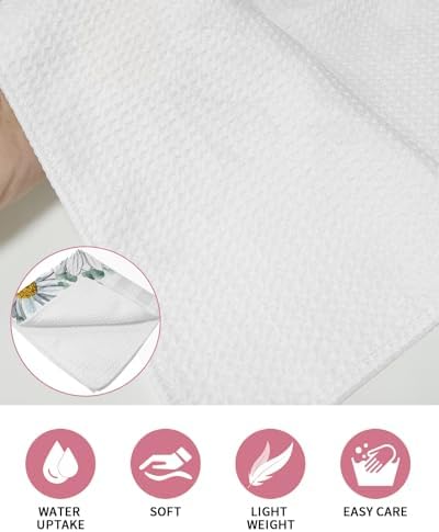 Falaniique Waffle Towel Set of 3 Super Absorbent Quick Dry