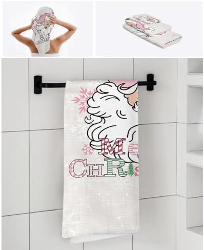 Smile Sunflower Christmas Bath Towels Set of 3