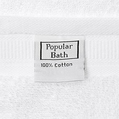 Popular Bath Sinatra Modern 3-Piece Towel Set White