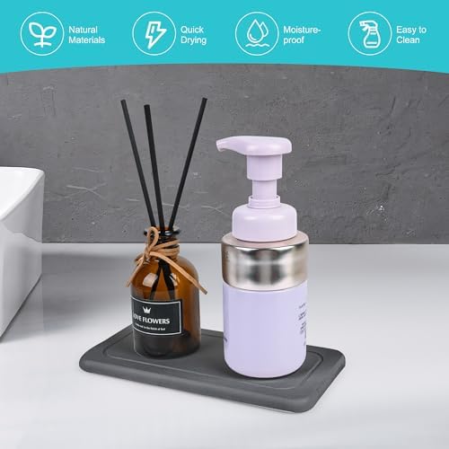 Ude-licate 2PCS Diatomite Faucet Mat for Kitchen and Bathroom 1