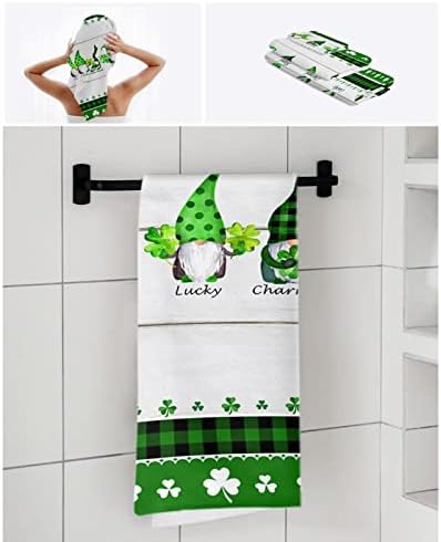 ZOE GARDEN Green Shamrock Towel Set with 3 Pieces