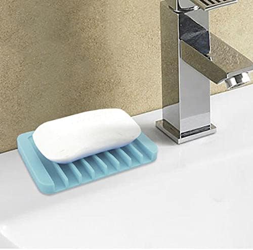 2Pcs Premium Silicone Soap Holder with Waterfall Design