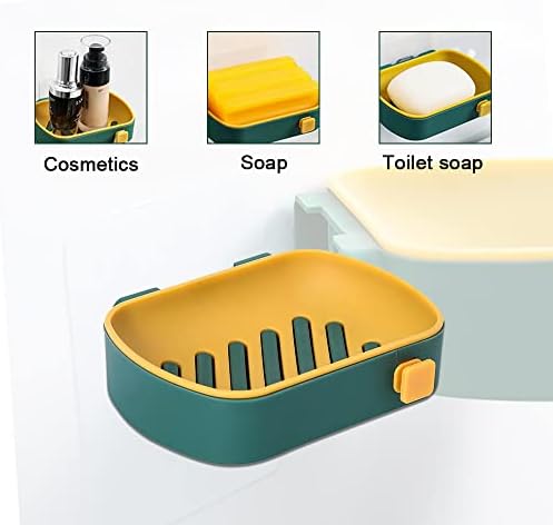Self Adhesive Soap Dish Holder for Bathroom and Kitchen