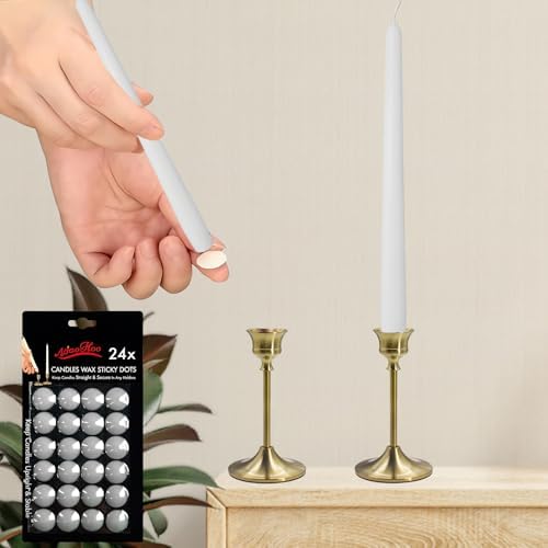 NJAO HOO Taper Candle Adhesive Dots 24 Dots