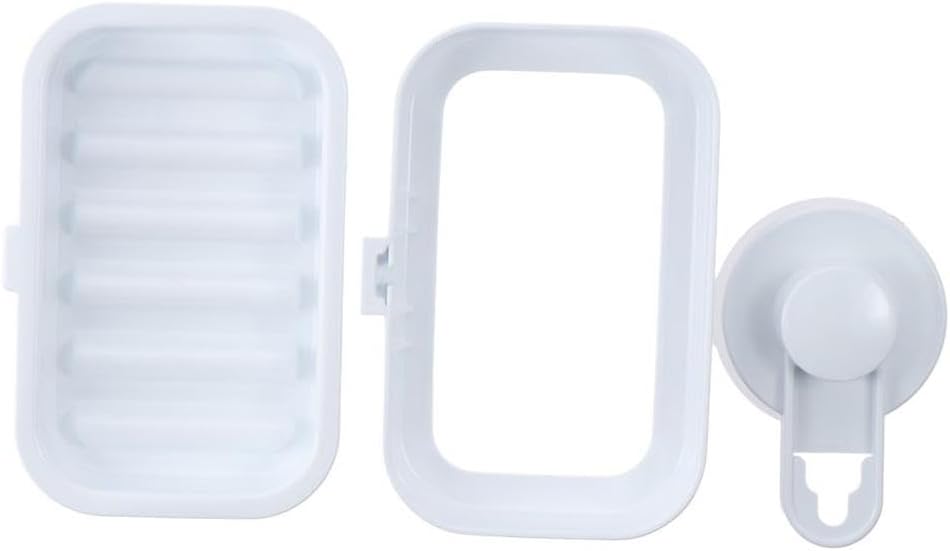 Suction Cup Soap Dish Removable Reusable Wall Mounted