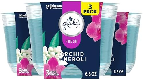 Glade Orchid Neroli Scented Candle 3 Wick 68 Oz 3 Count