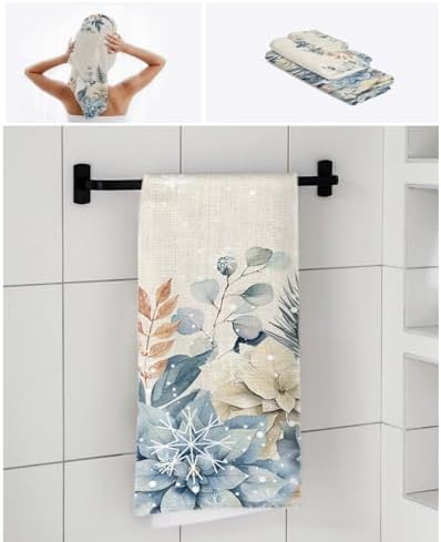 Christmas Bath Towels Set of 3 - Soft and Stylish