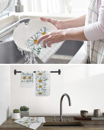 Falaniique Waffle Towel Set of 3 Super Absorbent Quick Dry