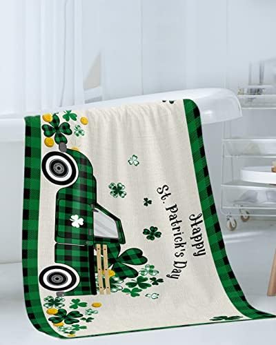 ZOE GARDEN St Patricks Plaid Towel Set 1