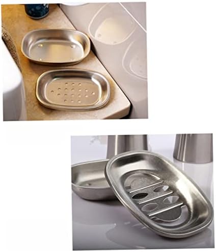 Ciieeo 2Pcs Double Layer Soap Dish for Shower and Kitchen