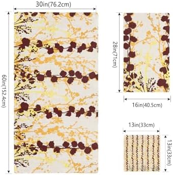 Smile Sunflower 3 Pcs Bath Towel Set Soft Absorbent Towels