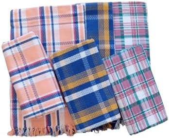 Edenwald Indian Handloom Cotton Towels Set of 6