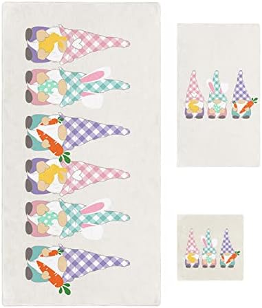 Anzona Easter Gnomes 3 Piece Towel Set