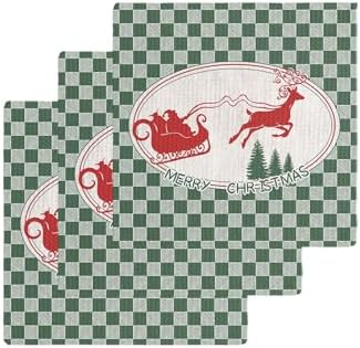 Falaniique Christmas Deer Waffle Towel Set of 3