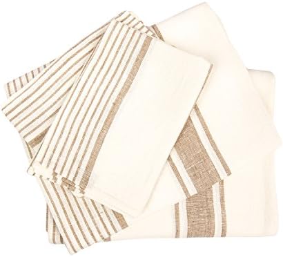 LinenMe Tuscany Beige Towel Set - 2 Bath 2 Hand Towels