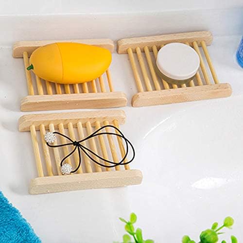 2 Pieces Wooden Soap Holder for Bathroom and Kitchen