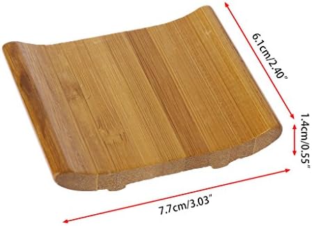 Bamboo Soap Holder Dish for Bathroom and Kitchen