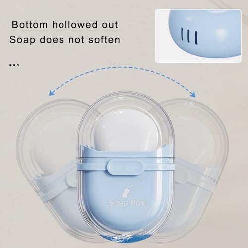 Travel Soap Box with Drainage and Lock Design 1
