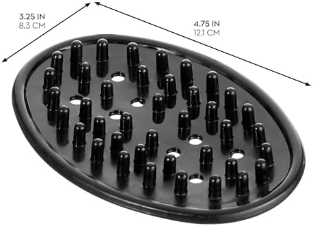 InterDesign iDesign Saver Soap Dish Set of 3 Black