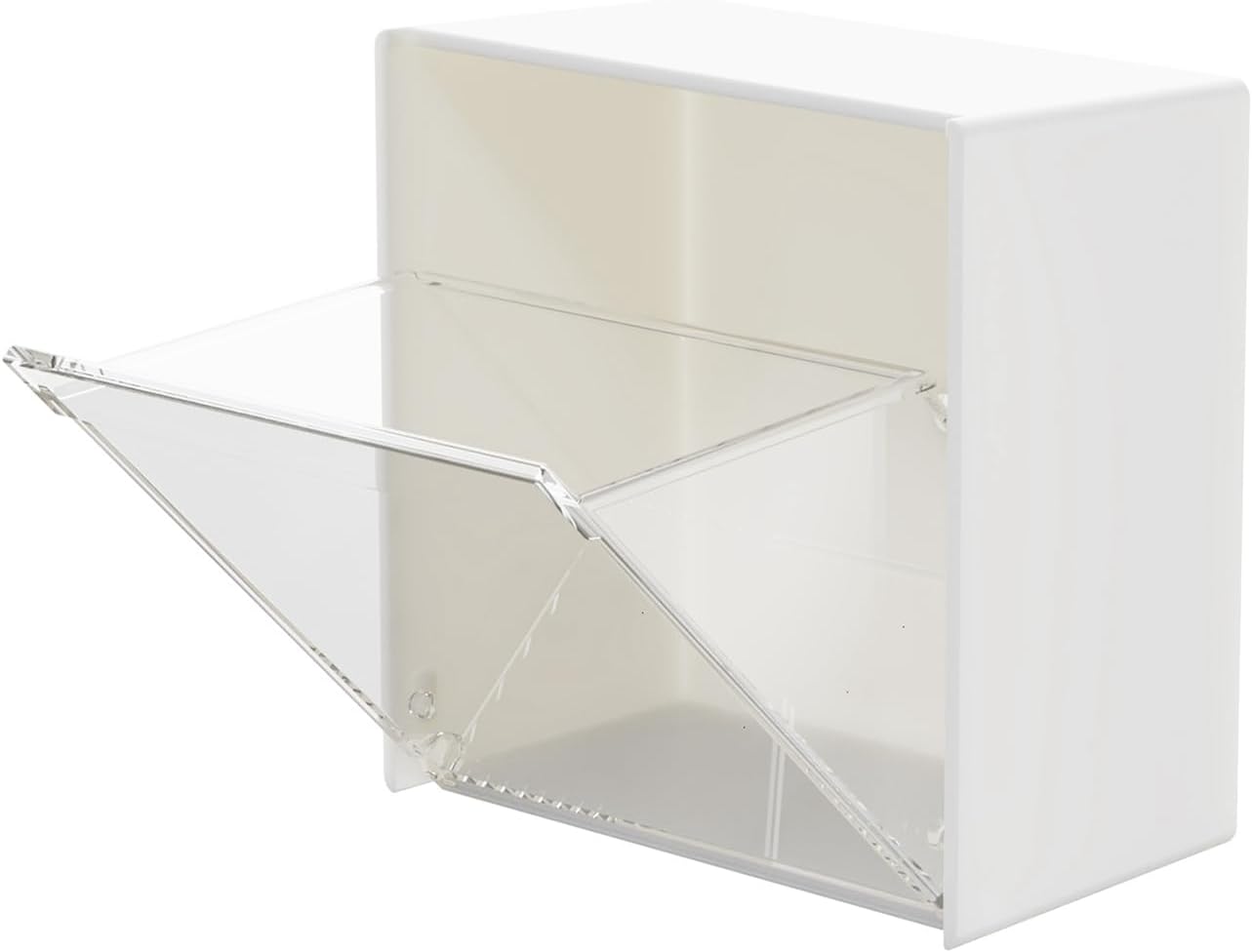 Bathroom Cotton Ball Holder with Transparent Window